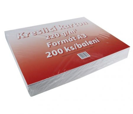 Kreslící karton A3 220g/200 listů